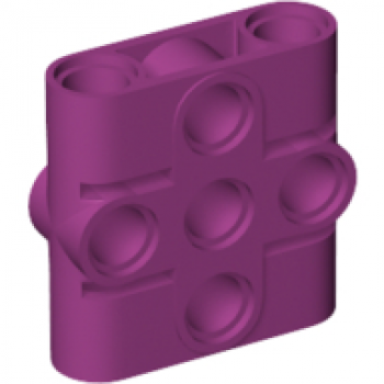 Соединитель штифтов 1х3х3 (4 шт.) арт. 39793, цвет magenta